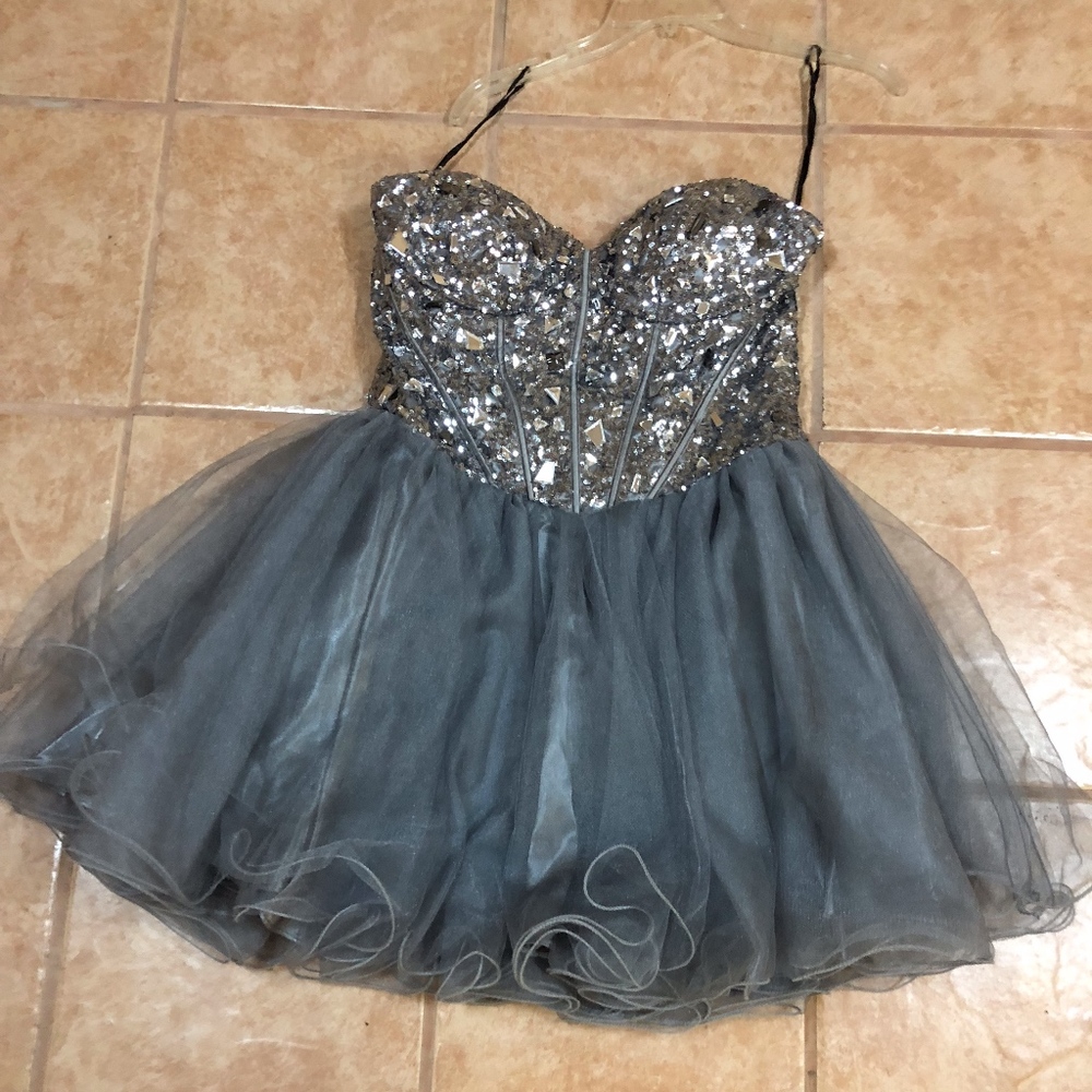 Grey Formal Dress